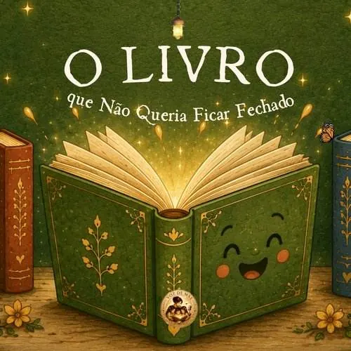 Capa do mini-livro O Livro Que Não Queria Ficar Fechado